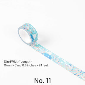 Japanese-style Washi Tape with Plants Animals Sea and Fireworks sku-11