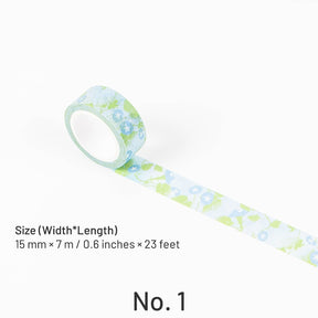 Japanese-style Washi Tape with Plants Animals Sea and Fireworks sku-1