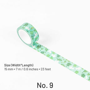 Japanese-style Washi Tape with Plants Animals Sea and Fireworks sku-9