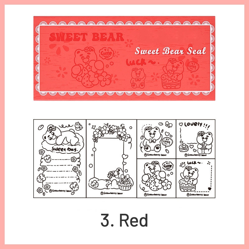 Joyful Holiday Theme Cartoon Wood Rubber Stamp Set sku-3