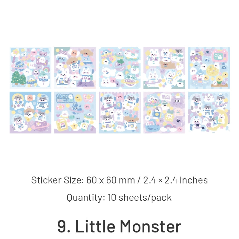 Kawaii Cartoon Animal Children's Journal Decorative Stickers sku-9