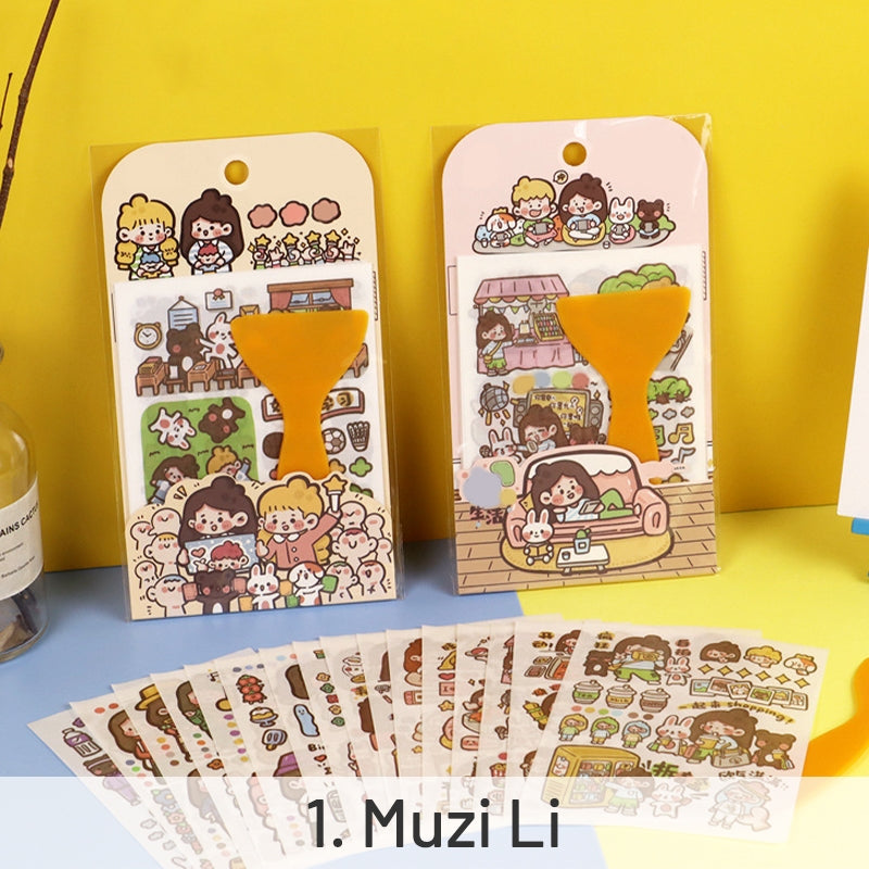 Kawaii Cartoon Handmade DIY Washi Stickers sku-1