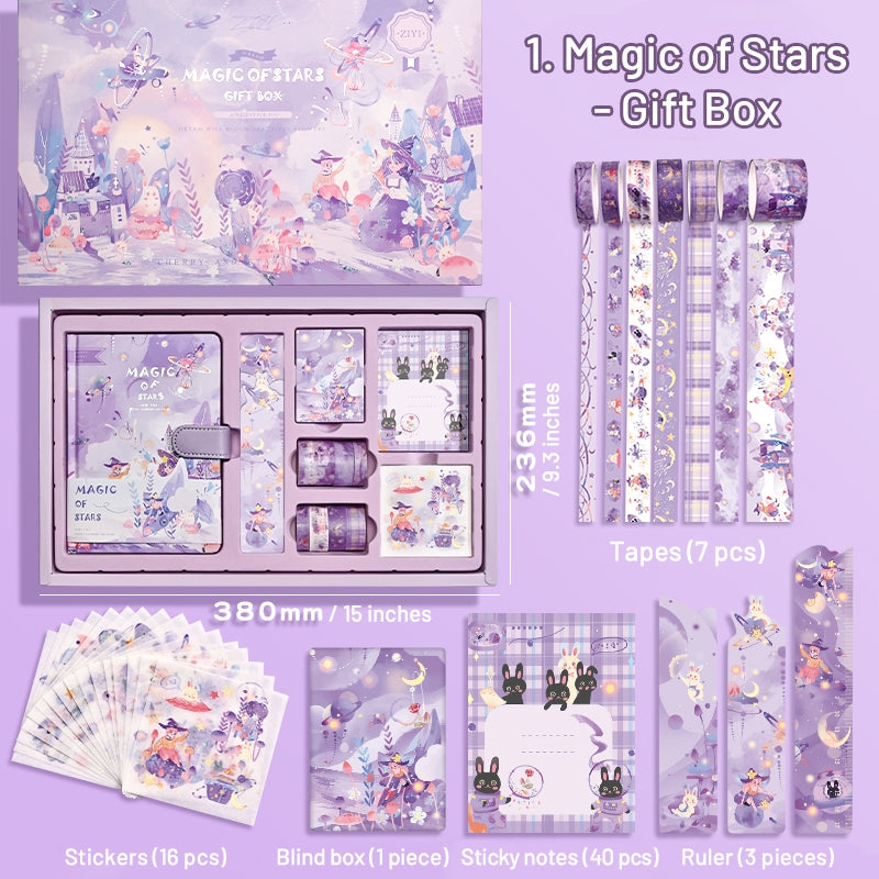 Magical Witch's Realm-Kawaii Cartoon Magic Journal Gift Set - Magical Witch's Realm, Rabbits and Girls9