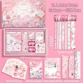 Rabbits and Girls-Kawaii Cartoon Magic Journal Gift Set - Magical Witch's Realm, Rabbits and Girls10