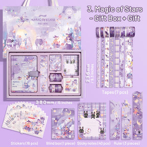 Magical Witch's Realm-Kawaii Cartoon Magic Journal Gift Set - Magical Witch's Realm, Rabbits and Girls11
