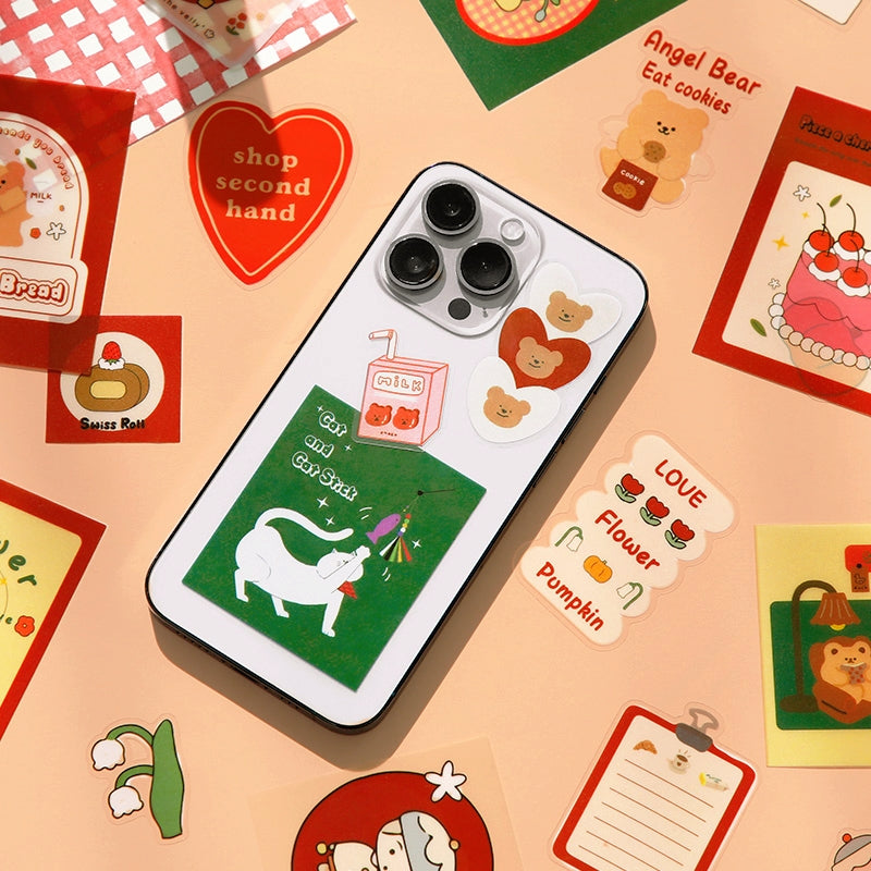 Korean Style Cartoon PET Sticker Pack b