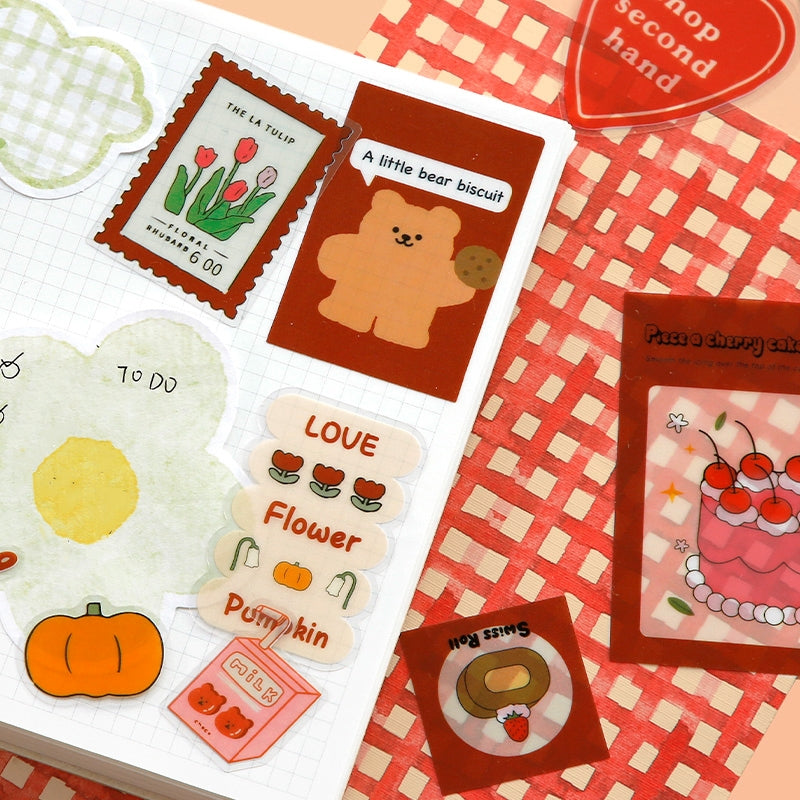 Korean Style Cartoon PET Sticker Pack b3