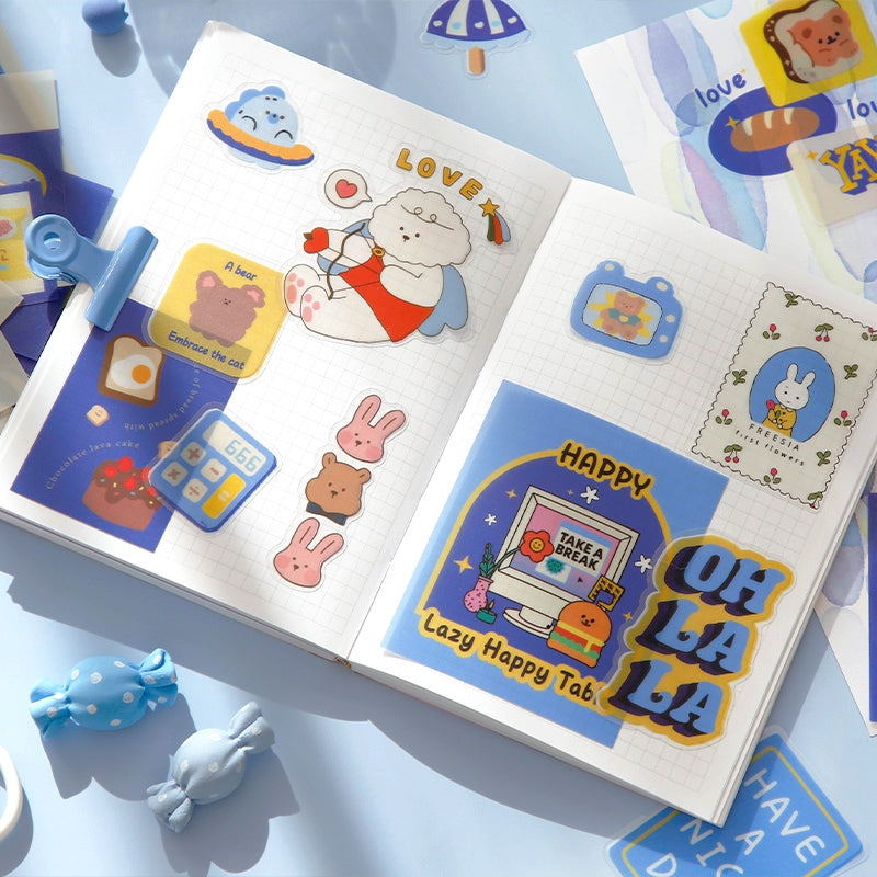 Korean Style Cartoon PET Sticker Pack b5