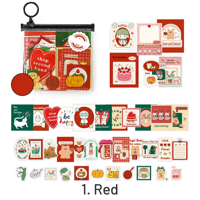 Korean Style Cartoon PET Sticker Pack sku-1