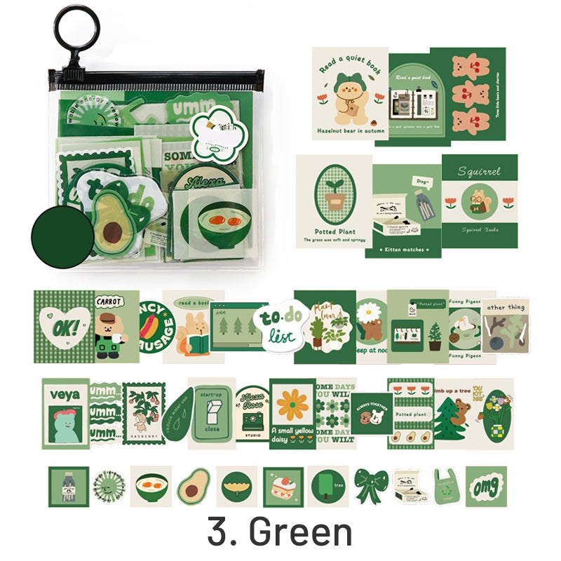 Korean Style Cartoon PET Sticker Pack sku-3