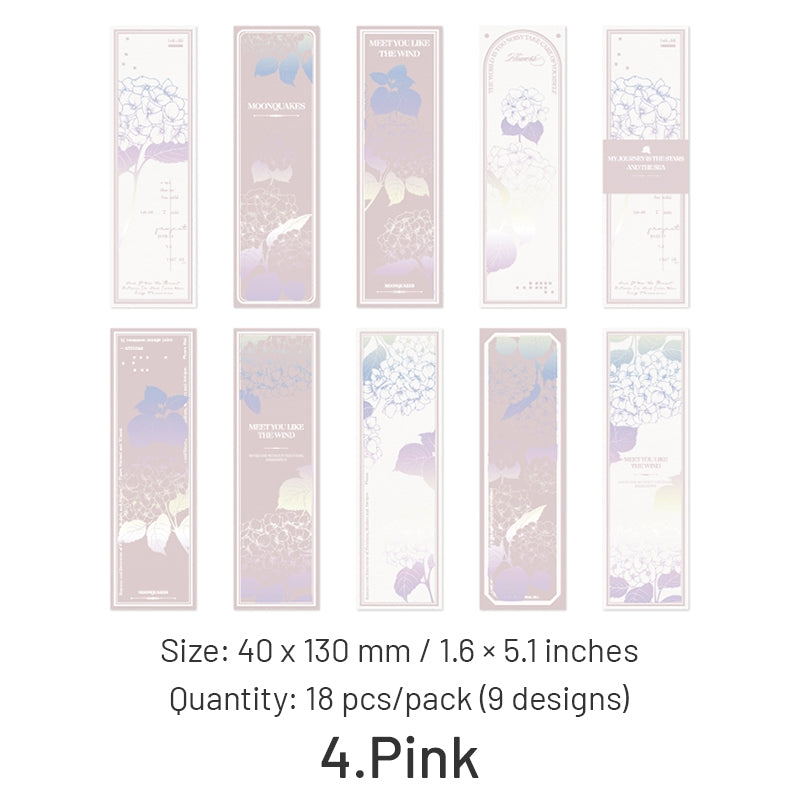 Graph Paper Bookmark Holographic Plant Bookmark on Kraft Paper | Stamprints