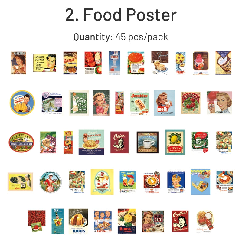 Label PET Stickers - Tag, Food Poster, Fairy Tale, Cheese, Ticket, Girl sku-2