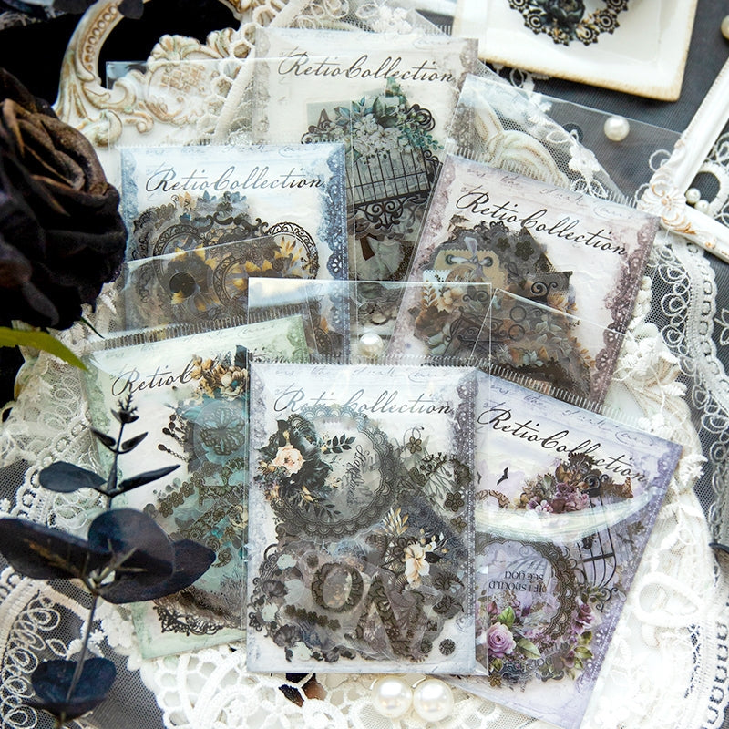 Lace and Flower PET Stickers a