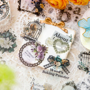 Lace and Flower PET Stickers b3