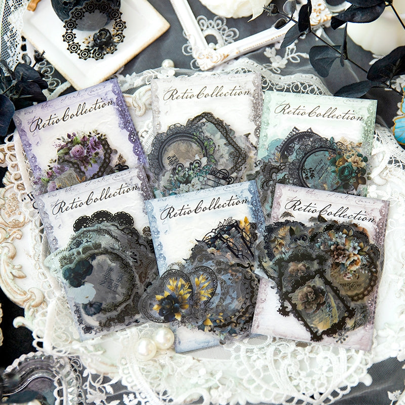 Lace and Flower PET Stickers b4