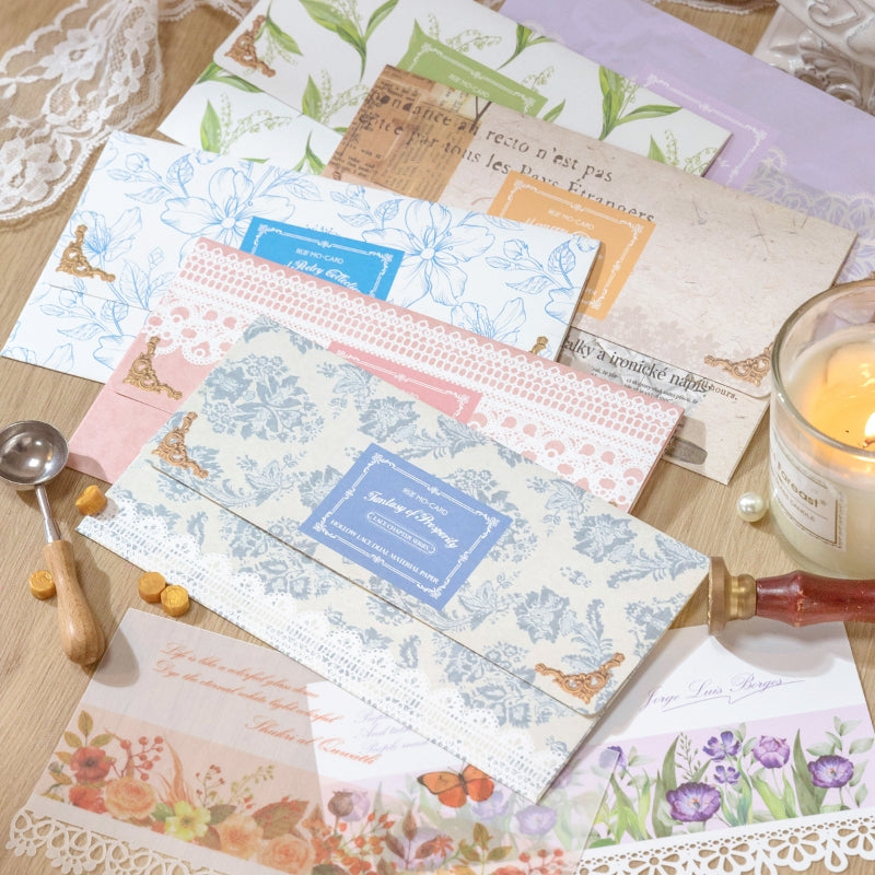 Lace Chapter Series Vintage Floral Scrapbook Paper a