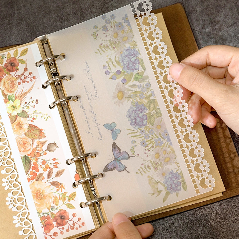 Lace Chapter Series Vintage Floral Scrapbook Paper b5
