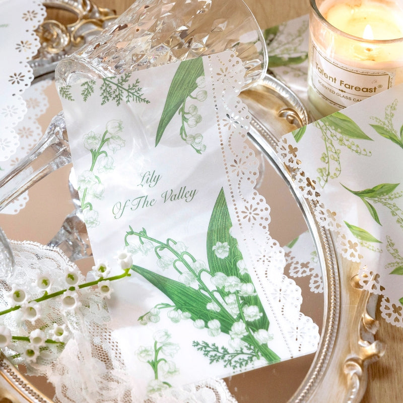 Lace Chapter Series Vintage Floral Scrapbook Paper b6