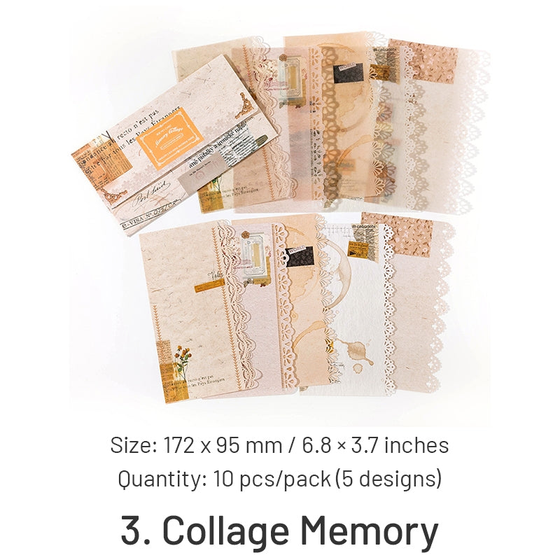 Lace Chapter Series Vintage Floral Scrapbook Paper sku-3