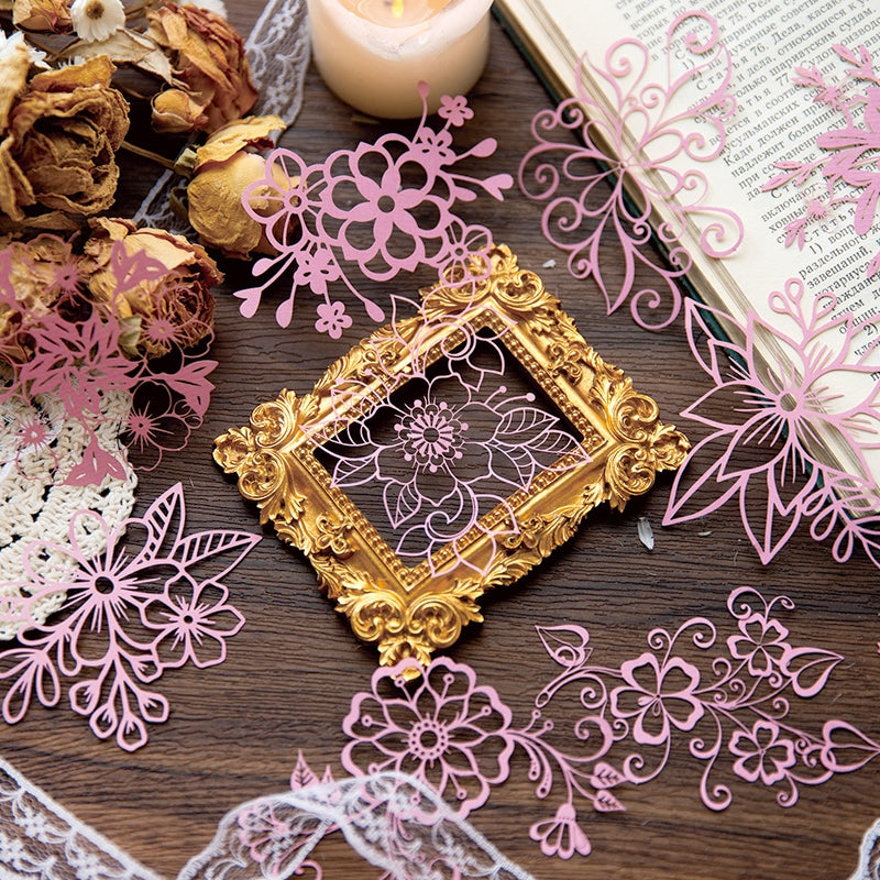 Lace Collection Hollow Lace Paper - Frames, Butterflies, Bird Cages b7