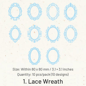 Lace Collection Hollow Lace Paper - Frames, Butterflies, Bird Cages sku-1