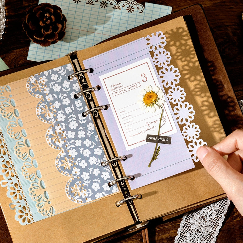Lace Symphony Vintage Hollow Lace Memo Paper b3