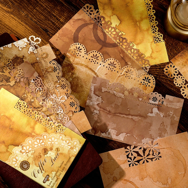 Lace Symphony Vintage Hollow Lace Memo Paper b5