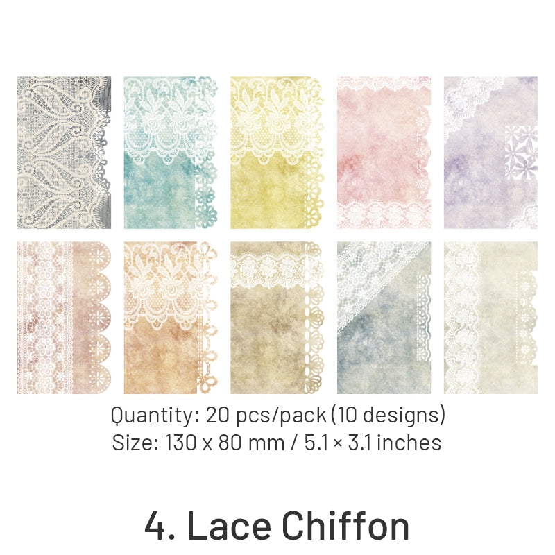 Lace Symphony Vintage Hollow Lace Memo Paper sku-4