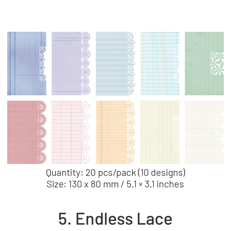 Lace Symphony Vintage Hollow Lace Memo Paper sku-5