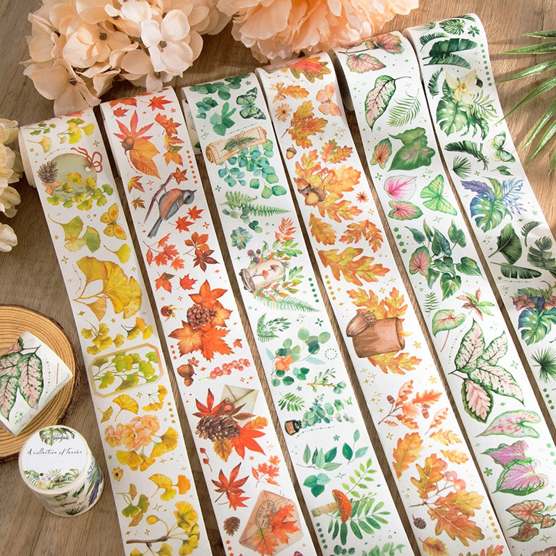 Leaf Collection Series Plant Washi Tape b1