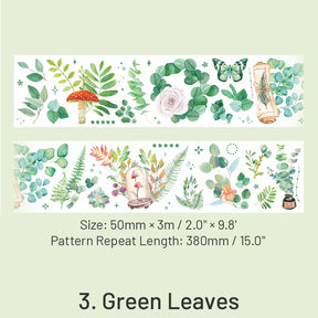 Leaf Collection Series Plant Washi Tape sku-3