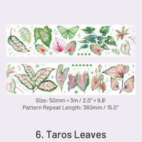 succulent washi tape Leaf Collection Series Plant Washi Tape