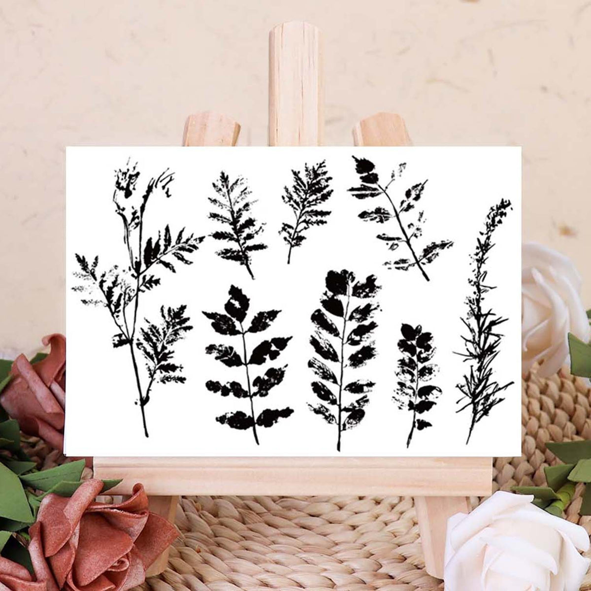 Leaves Transparent Silicone Stamps