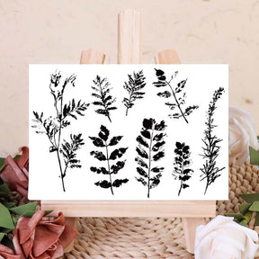 Leaves Transparent Silicone Stamps