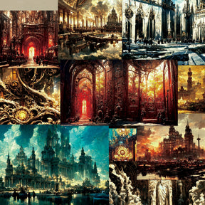 Legends of the Ancients: Majestic Medieval Fantasy Scrapbook Paper-3