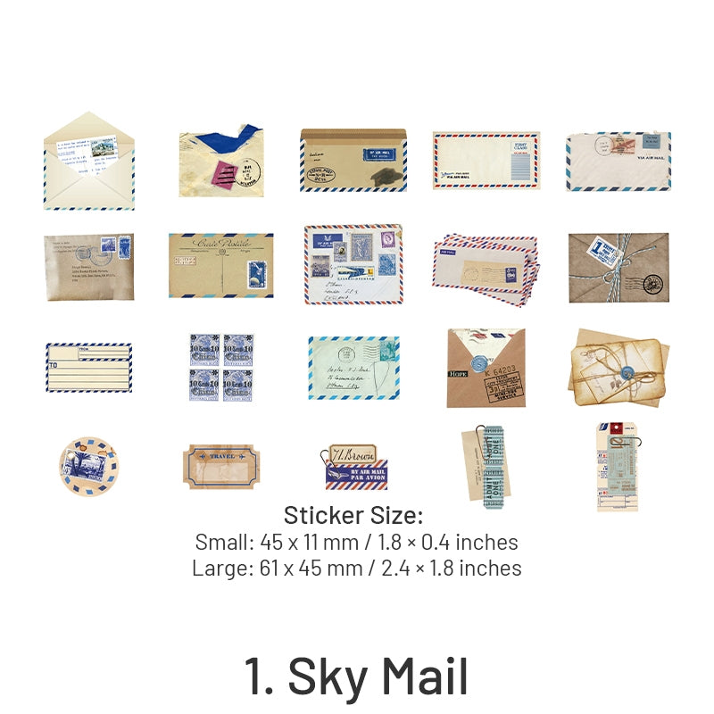 Vintage Letter Washi Paper Stickers | Decorative Label Pack Vintage Letter Washi Paper Stickers | Decorative Label Pack