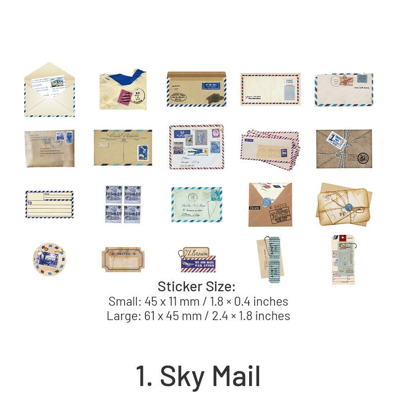 Letter Washi Paper Decorative Sticker Pack-Label Bill Stamp sku-1
