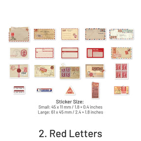 Letter Washi Paper Decorative Sticker Pack-Label Bill Stamp sku-2