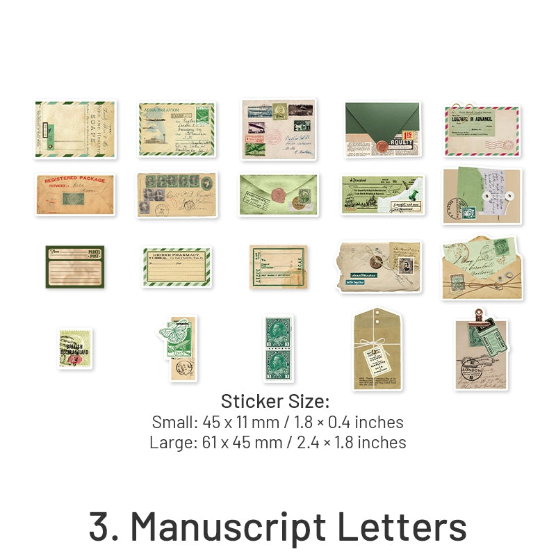 Letter Washi Paper Decorative Sticker Pack-Label Bill Stamp sku-3