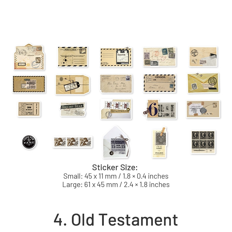 Letter Washi Paper Decorative Sticker Pack-Label Bill Stamp sku-4