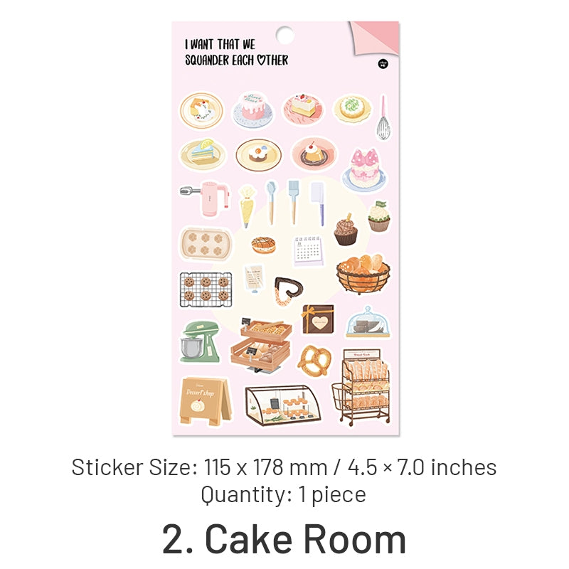 Life Love Poems Series Life Small Items Self-Adhesive Stickers sku-2