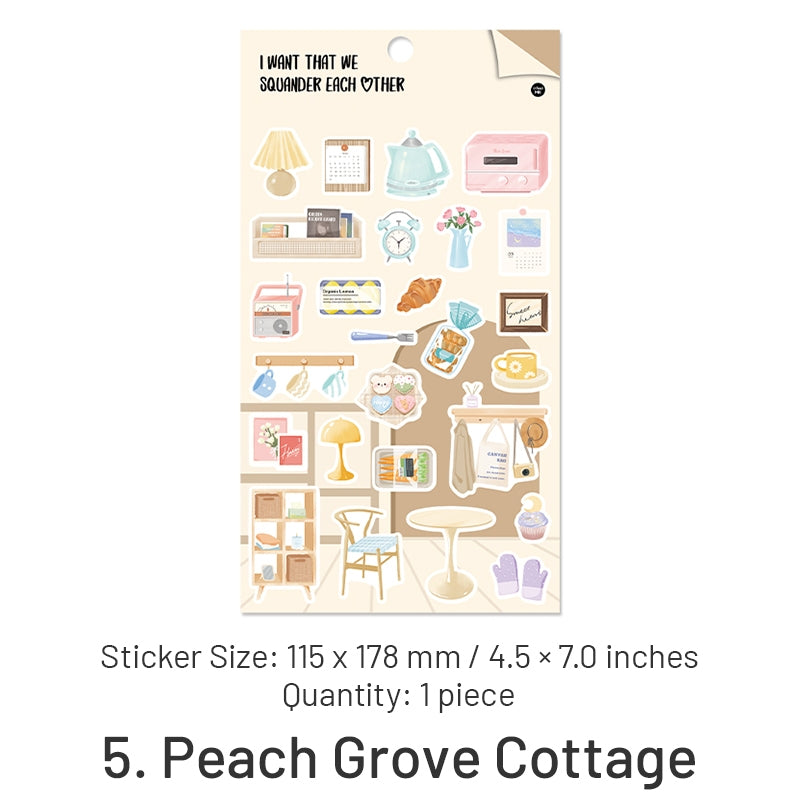 Life Love Poems Series Life Small Items Self-Adhesive Stickers sku-5