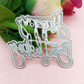 Ligatures Happy Birthday Steel Crafting Dies Scrapbooking Die-Cuts2