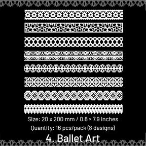 Linen Pattern Die-cut Lace Decorative Paper sku-4