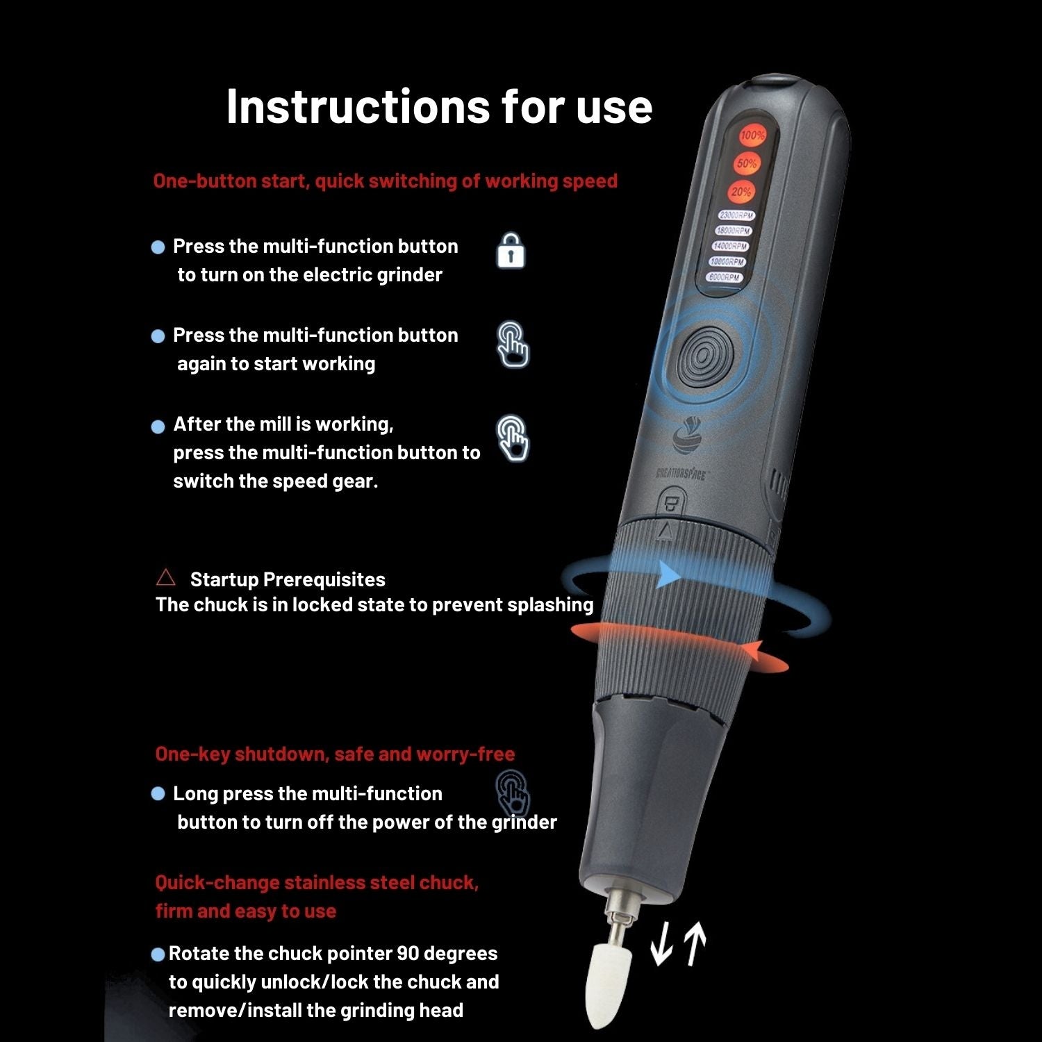 Lithium Battery Rechargeable Electric Grinder9