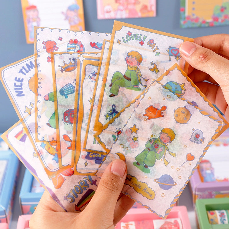 Scrapbook Kit - Little Prince and Girl Cartoon Scrapbook Kit