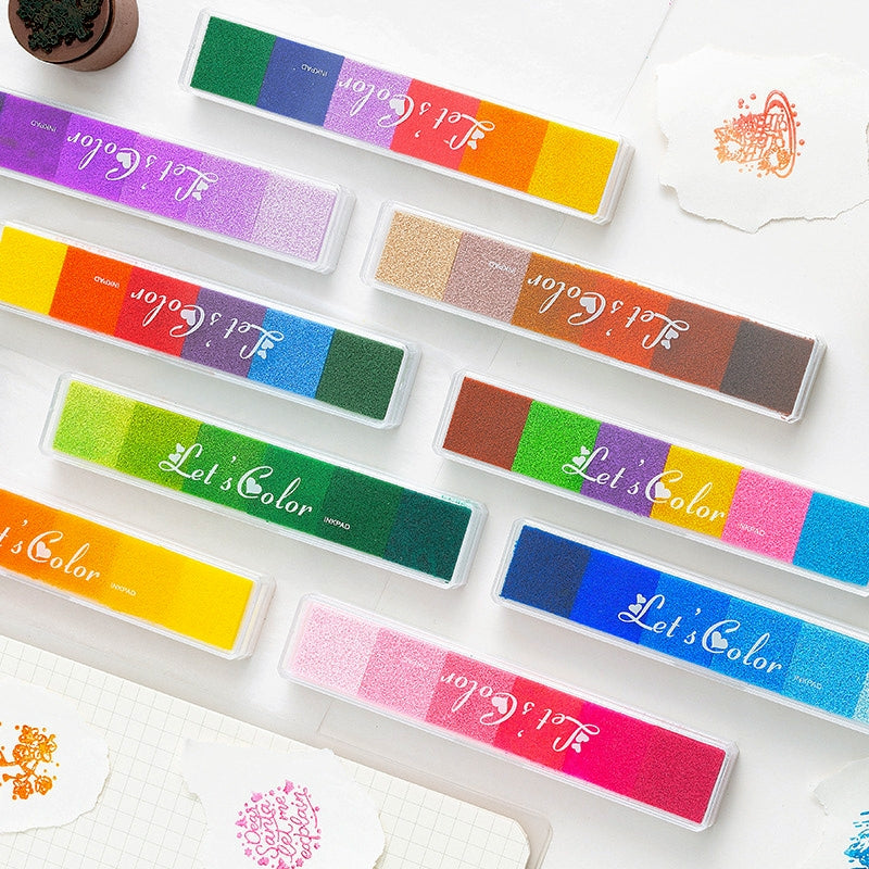 Long Gradient Candy Color Ink Pad Set a2