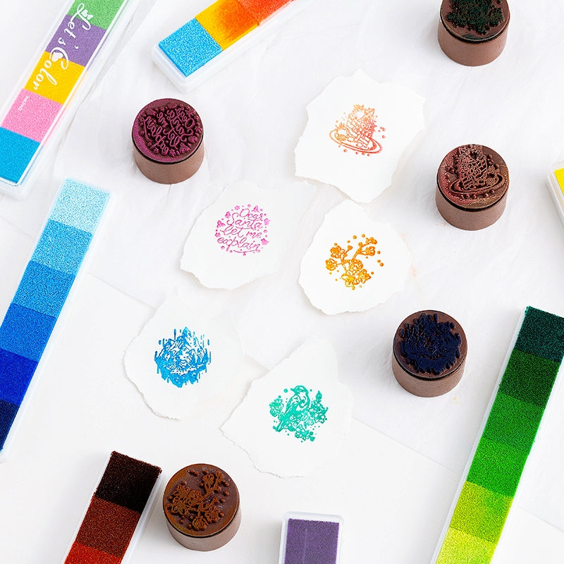 Long Gradient Candy Color Ink Pad Set b