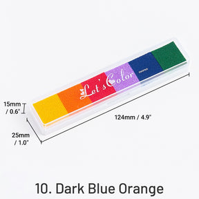Long Gradient Candy Color Ink Pad Set sku-10