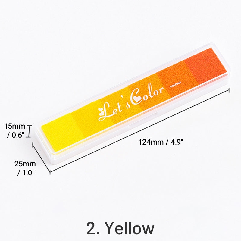 Long Gradient Candy Color Ink Pad Set sku-2